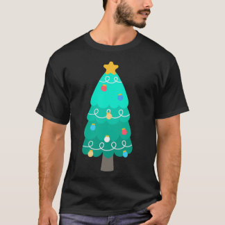 Kids Hand Drawn Cute And Colorful Christmas Elemen T-Shirt