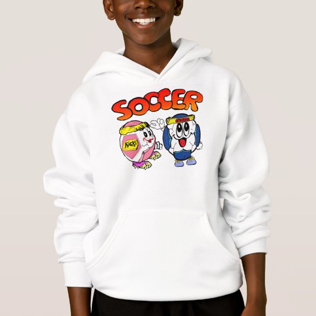 Kids' Hanes ComfortBlend® Hoodie, White Hoodie (Front)