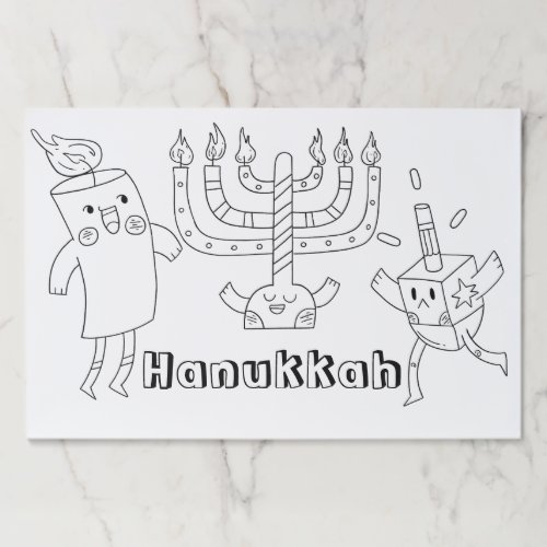 Kids Hanukkah Coloring  Paper Pad