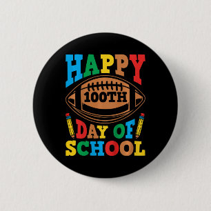 Kids Happy 100th Day Of School Boys 100 Days Of Sc Button