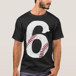 Kids Happy Birthday 6th 6 Year Old Baseball Gift B T-Shirt