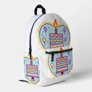Kids' Happy Birthday School Bag with Cake