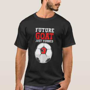 Kids Happy Birthday Soccer 3 Years Old Girl Boy 3r T-Shirt