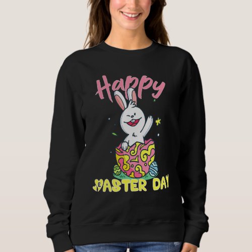 Kids Happy Easter Day   Sweatshirt