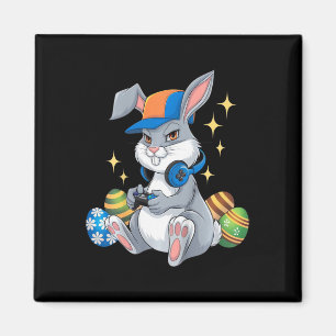 Kids Happy Easter Day Video Game Bunny Eggs Gaming Magnet