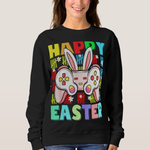 Kids Happy Easter Game Controller Ears Funny Egg B Sweatshirt