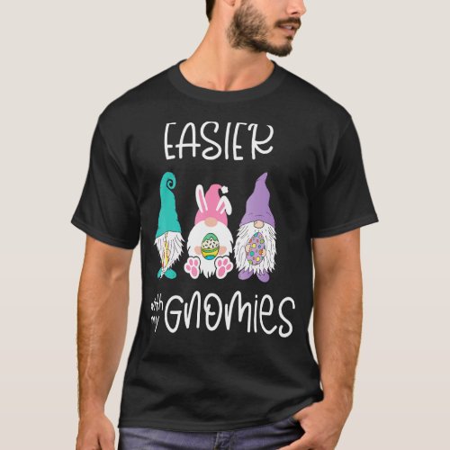 Kids Happy Easter Gnome Bunny Ears Funny Egg Boys  T_Shirt