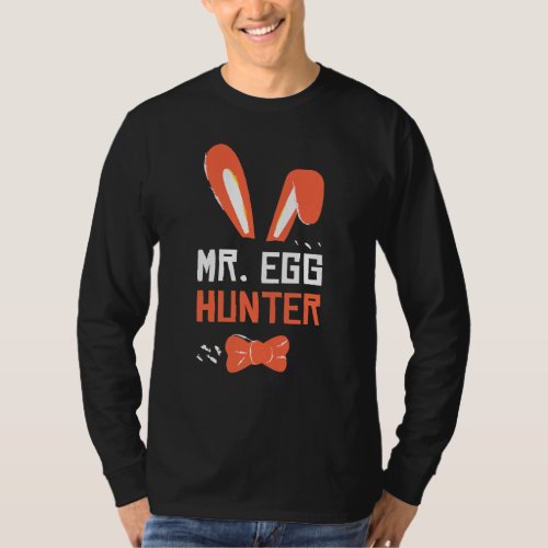 Kids Happy Easter Mr Egg Hunter Toddler And Boys E T_Shirt
