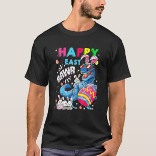 Kids Happy Eastrawr T Rex Bunny Dinosaur Easter Ki T-Shirt