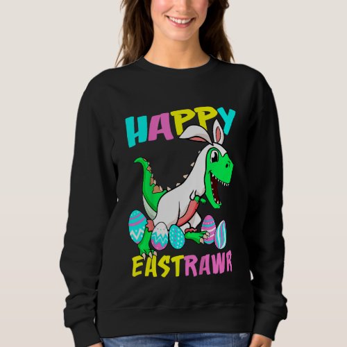Kids Happy Eastrawr T Rex Dinosaur Toddler Boys Ki Sweatshirt