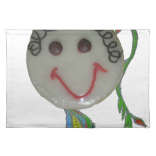 Kids Happy Face Hakuna Matata Friendly Vine.png Placemat