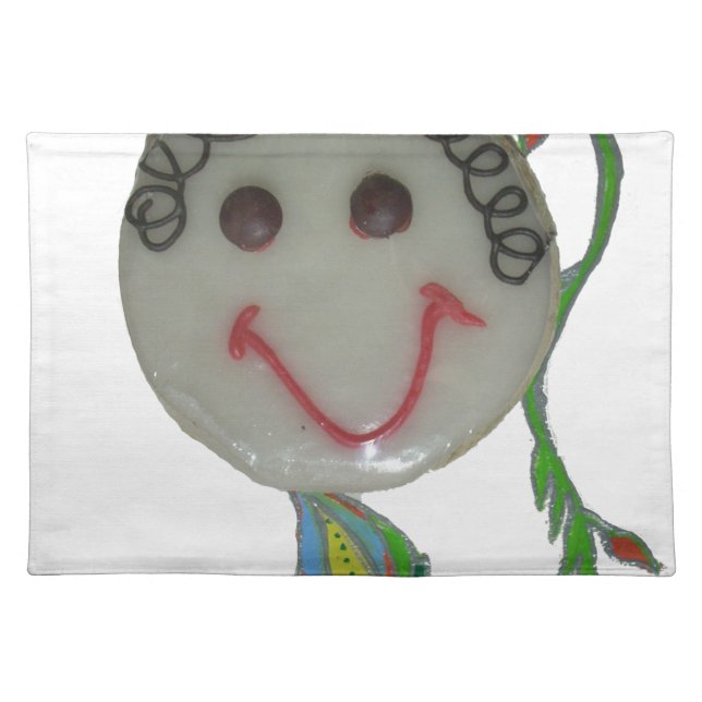 Kids Happy Face Hakuna Matata Friendly Vine.png Placemat (Front)