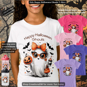 Kids Happy Halloween Ghouls T-Shirt