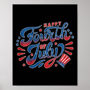 Kids Happy Independence Day 4th Of July Kids Toddl Poster