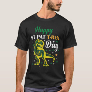 Kids Happy St Pat Trex Day Dino St Patricks Day To T-Shirt
