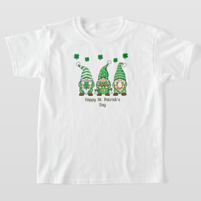 Kids Happy St. Patrick’s Day T-Shirt (Laydown)