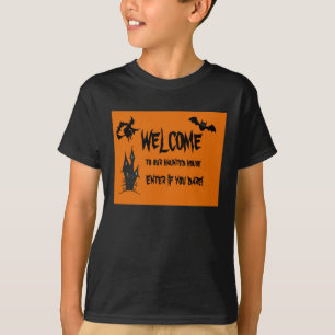 Kids' Haunted House Halloween T-Shirt: Spooky Fun T-Shirt