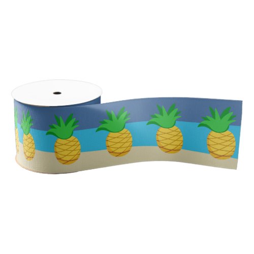 Kids Hawaiian Luau Party Grosgrain Ribbon