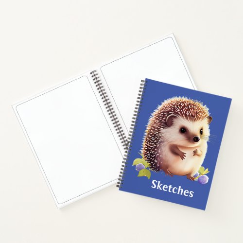 KIds Hedgehog Sketch  Notebook