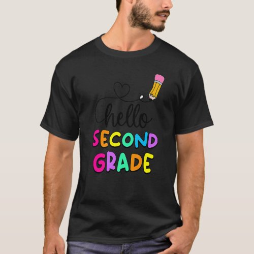 Kids Hello Second Grade Squad My First Day Of Seco T_Shirt