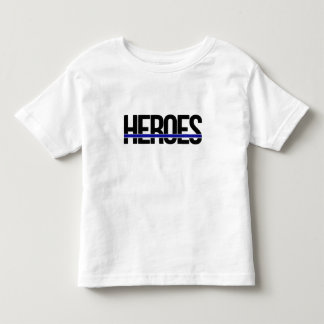 kids hero blue line  toddler t-shirt