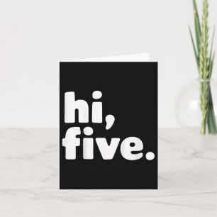 Kids Hi Five 5th Birthday Party 5 Years Old  Card