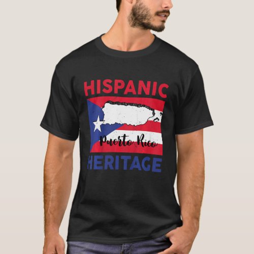 Kids Hispanic Heritage Month Boricua Puerto Rico K T_Shirt