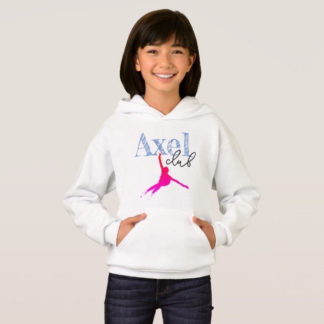 Kids hoodie "Axel club" figure skating (Front Full)