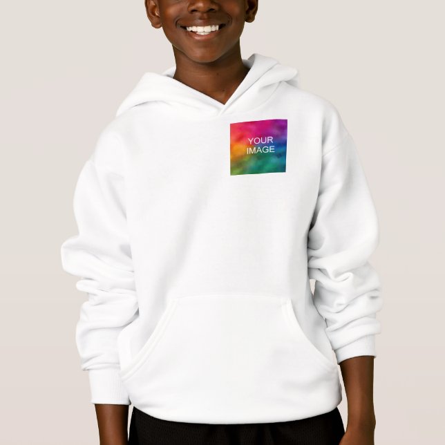 Kids Hoodie Custom Add Image Template (Front)