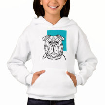 Kids Hoodie - Dog Collection - Blue Design