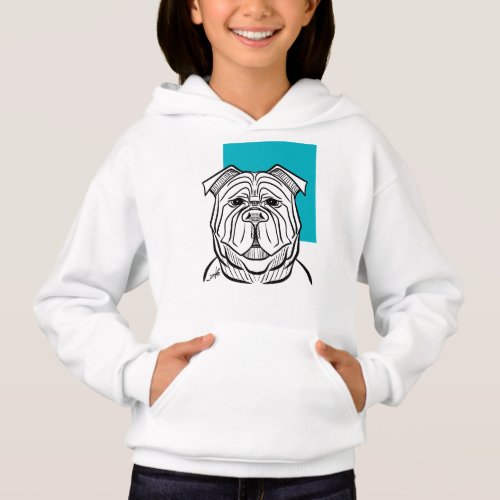 Kids Hoodie _ Dog Collection _ Blue Design