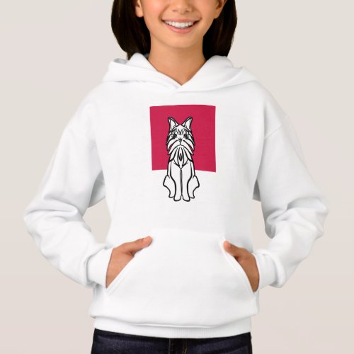 Kids Hoodie _ Dog Collection _ Pink Color block