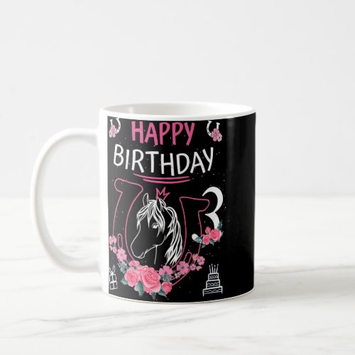 Kids Horse Birthday _ Girls Horseback Riding Horse Coffee Mug
