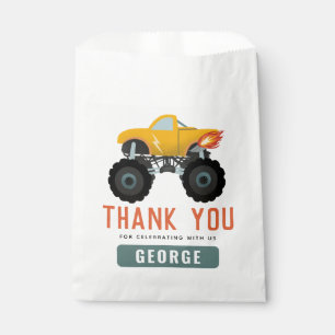 Kids Hot Truck Boys Birthday Favor Bag