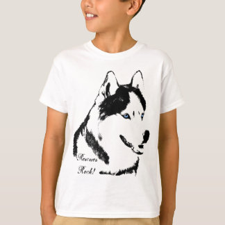 Kid's Husky Shirt Rescue Dog Kid's Husky T-shirts