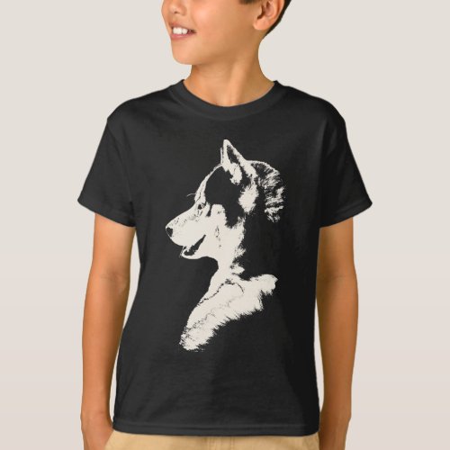 Kids Husky T_Shirt Organic Sled Dog Kids Shirt