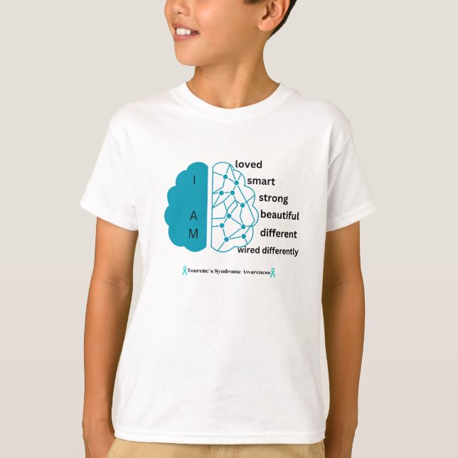 Kids I Am Tourette's syndrome t-shirt (Front)
