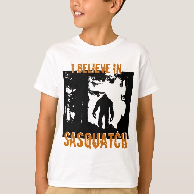 Kids I believe in Sasquatch T-Shirt (Front)