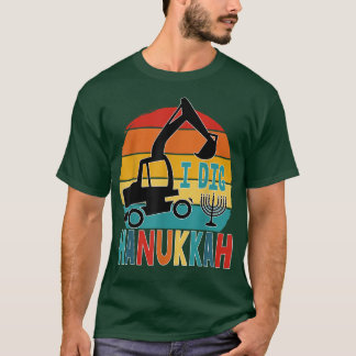 Kids I Dig Hanukkah Ecavator Construction Toddler T-Shirt