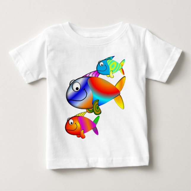 Kids  "I LOVE FISH" T-Shirts (Front)