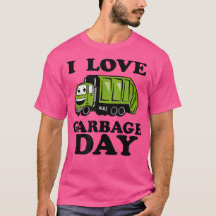 Kids I Love Garbage DayLittle Boys Trash Truck T-Shirt