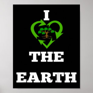 Kids I Love The Earth -earth Day Shirts For Kids-r Poster