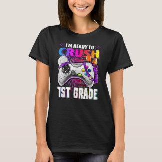 Kids I m Ready To Crush 1st Grade Back To School V T-Shirt