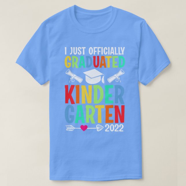 Kids I Officially Graduated Kindergarten Graduatio T-Shirt (Design Front)