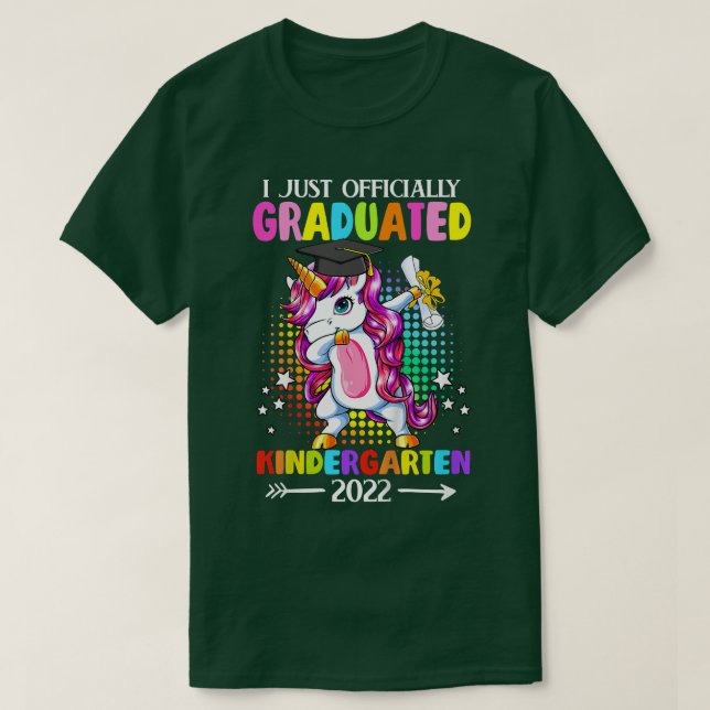 Kids I Officially Graduated Kindergarten Graduatio T-Shirt (Design Front)