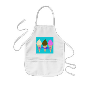 Kids Ice Cream Cones Apron