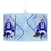 Kids Ice Hockey Bedroom and En Suite collection Ceiling Lamp (Front)
