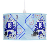 Kids Ice Hockey Bedroom and En Suite collection Ceiling Lamp (Right)