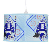Kids Ice Hockey Bedroom and En Suite collection Ceiling Lamp (Back)