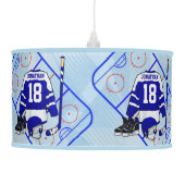 Kids Ice Hockey Bedroom and En Suite collection Ceiling Lamp (Left)